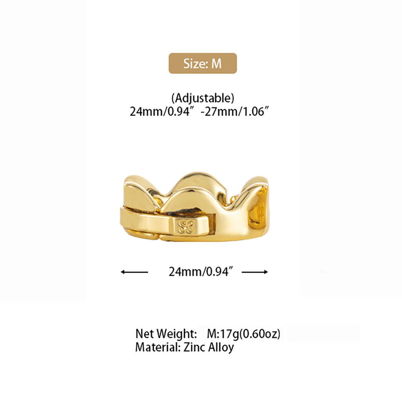 Sevanda - Ring of Kings - Eikelring Kroon - Maat M - Goud