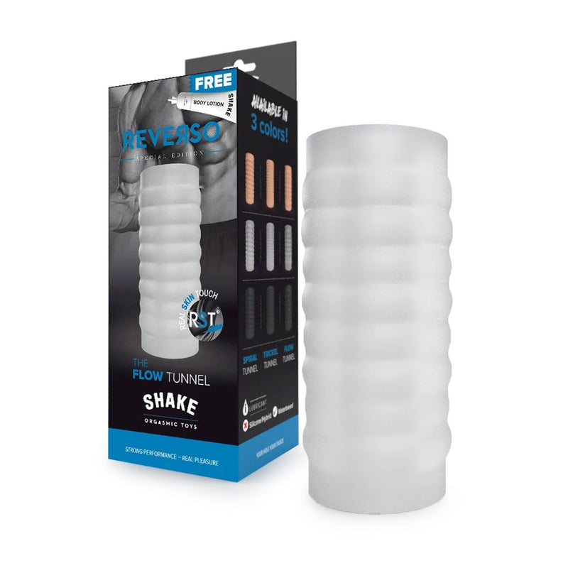 Shake - The Flow - Masturbator en Penis Sleeve - Transparant