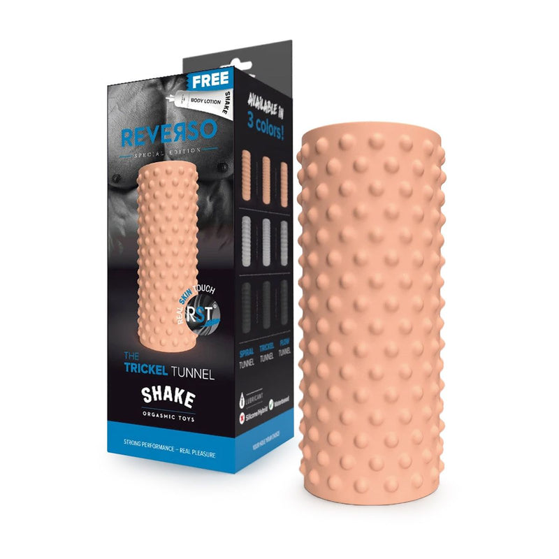 Shake - The Trickle - Masturbator en Penis Sleeve - Lichte Huidskleur