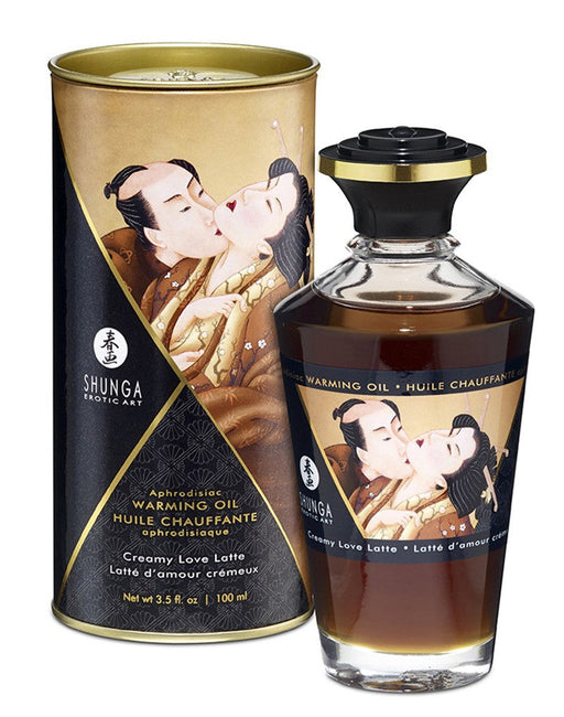 Shunga - Aphrodisiac - Verwarmende Olie Voor Erogene Zones - Om te Kussen/Likken - Creamy Latte