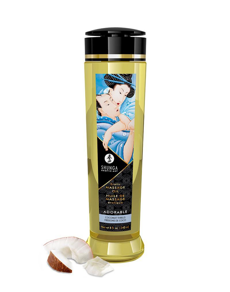 Shunga - Massageolie - Adorable Coconut - 240 ml