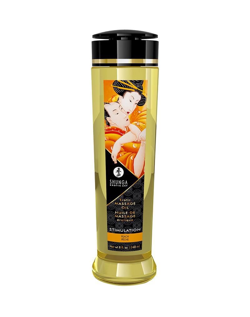 Shunga - Massageolie - Stimulation Peach - 240 ml