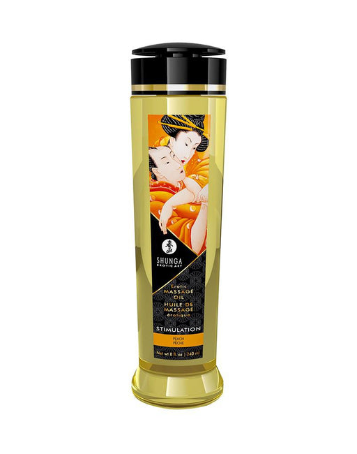Shunga - Massageolie - Stimulation Peach - 240 ml