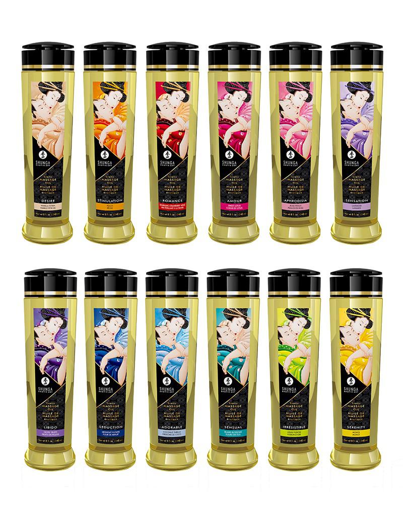 Shunga - Massageolie - Stimulation Peach - 240 ml
