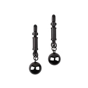 Sins Inquisition - Playful Tepelklemmen Met Gewichten- Zwart