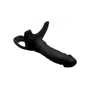 Size Matters - Holle Siliconen Strap-on -Zwart