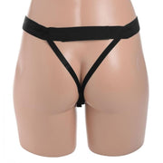 Size Matters - Holle Strap-On Siliconen Dildo Met Harnas - Beige-roze/Zwart
