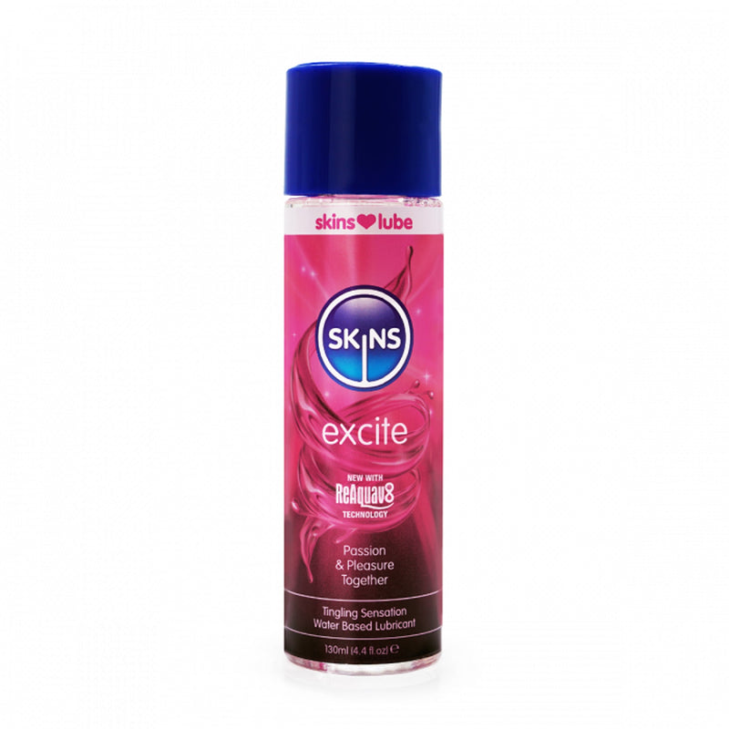 Skins - Exite Tingling - Tintelend Glijmiddel op Waterbasis - 130 ml-Erotiekvoordeel.nl