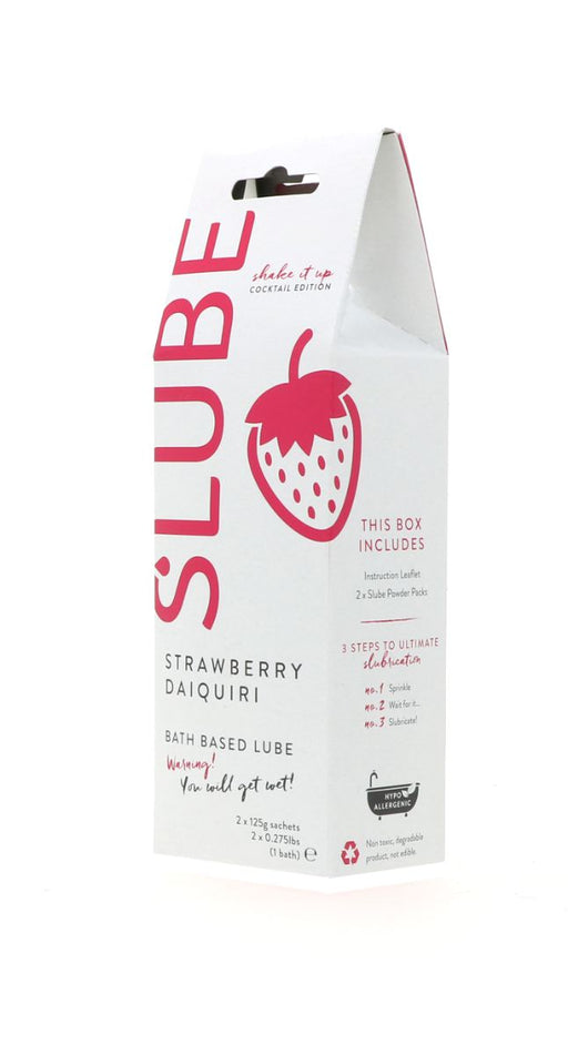Slube - Strawberry Daiquiri - Single Bath Play - Body to Body Glijmiddel - 2 x 125 gram