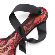 Smart Moves - Kanten paddle - 37 cm - Zwart/Rood-Erotiekvoordeel.nl