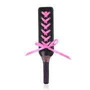 Smart Moves - Paddle - 36 cm Diamanten - Zwart met Roze Lint-Erotiekvoordeel.nl