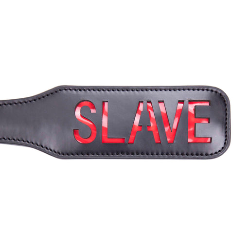 Smart Moves - Paddle SLAVE - 32 cm - PVC - Zwart/Rood-Erotiekvoordeel.nl