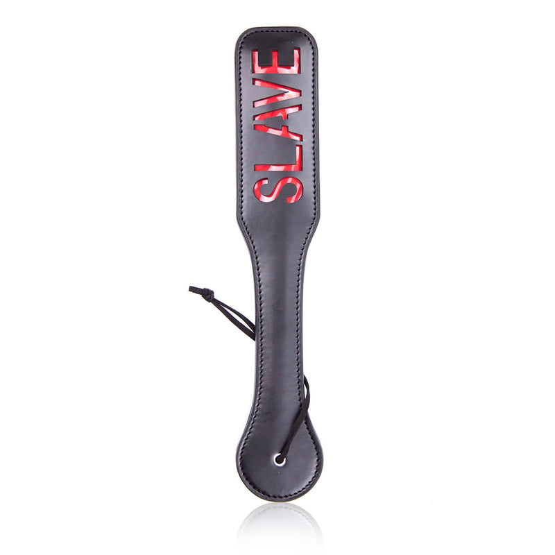 Smart Moves - Paddle SLAVE - 32 cm - PVC - Zwart/Rood-Erotiekvoordeel.nl
