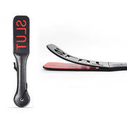 Smart Moves - Dubbele Paddle SLUT - 32 cm - Zwart/Rood-Erotiekvoordeel.nl