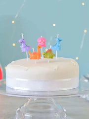 Smiling Faces - Taartkaarsjes - Cupcake Versiering - Dinosaurus - 5 stuks-Erotiekvoordeel.nl