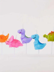 Smiling Faces - Taartkaarsjes - Cupcake Versiering - Dinosaurus - 5 stuks-Erotiekvoordeel.nl