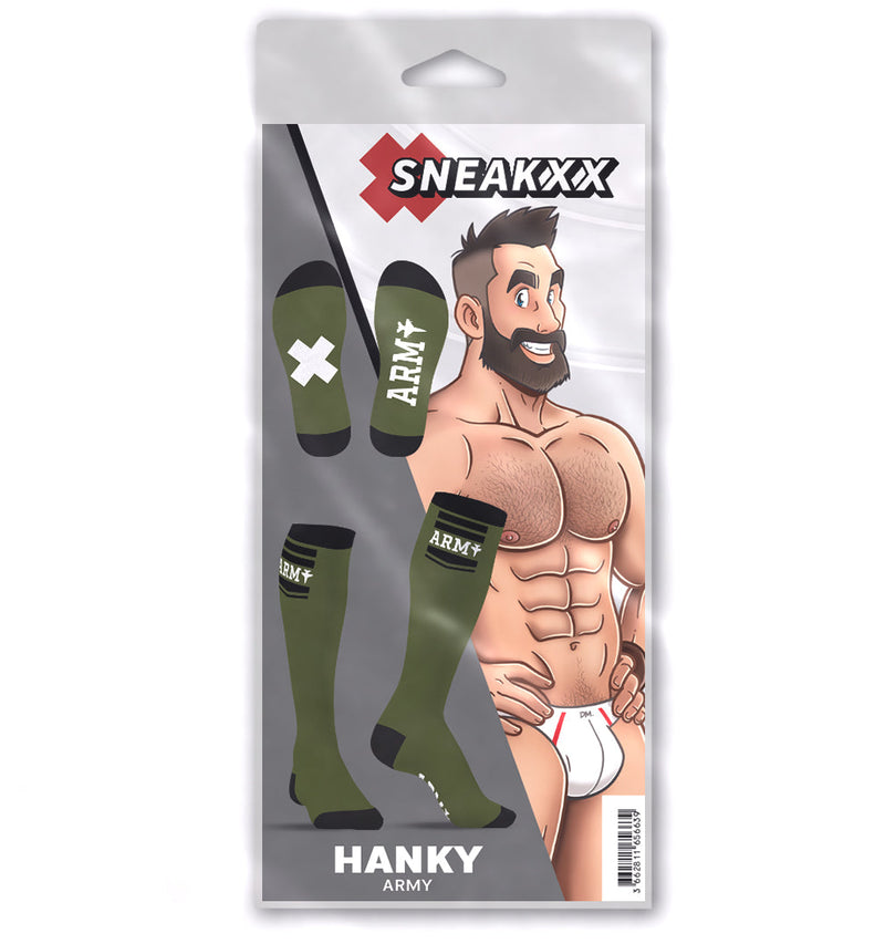 SneakXX - Voetbal Sokken ARMY - Groen