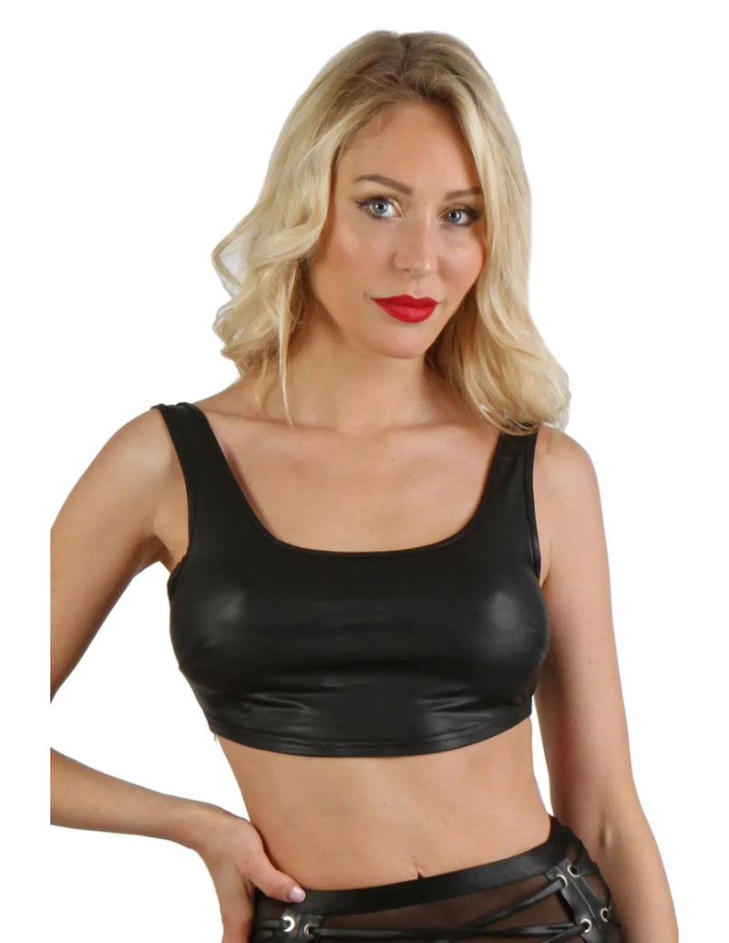 Soisbelle Paris - Wetlook BH Top - Zwart-Erotiekvoordeel.nl