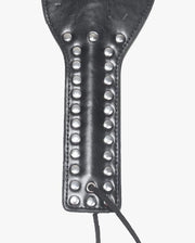Leren Spanking Plak - Studded Hand - Zwart