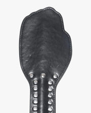 Leren Spanking Plak - Studded Hand - Zwart