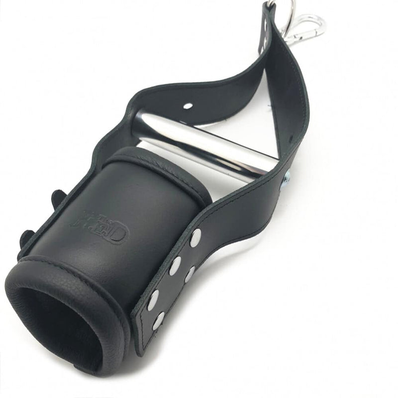 665 - DeLuxe Suspension Handboeien - Leder - Zwart
