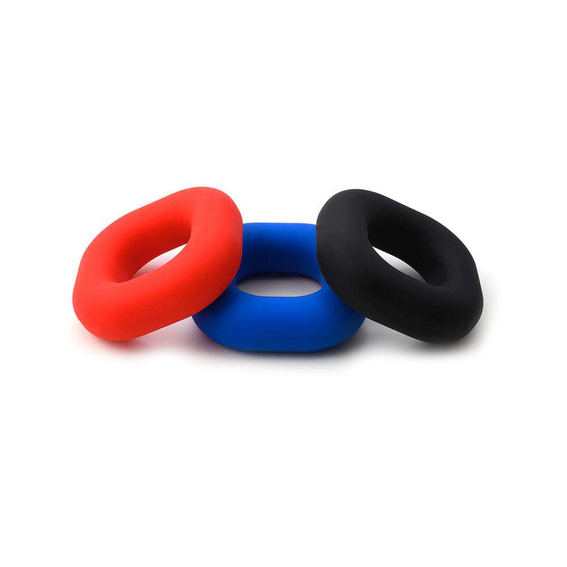 Sport Fucker - Big Boner - Elastische Cockring - Liquid Siliconen - Zwart