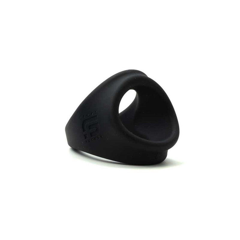 Sport Fucker - Freeballer - Cockring En Ballstretcher - Liquid Siliconen - Zwart