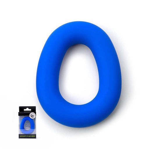 Sport Fucker - Hero - Elastische Cockring - Liquid Siliconen - Blauw