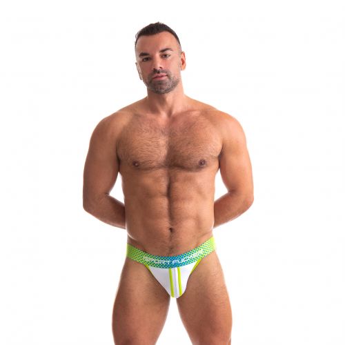 Sport Fucker Jersey - Jockstrap - Groen/Wit