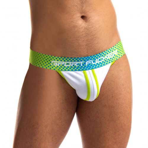 Sport Fucker Jersey - Jockstrap - Groen/Wit