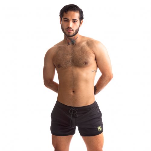 Sport Fucker - Jersey - Semi-transparante Mesh Short - Zwart