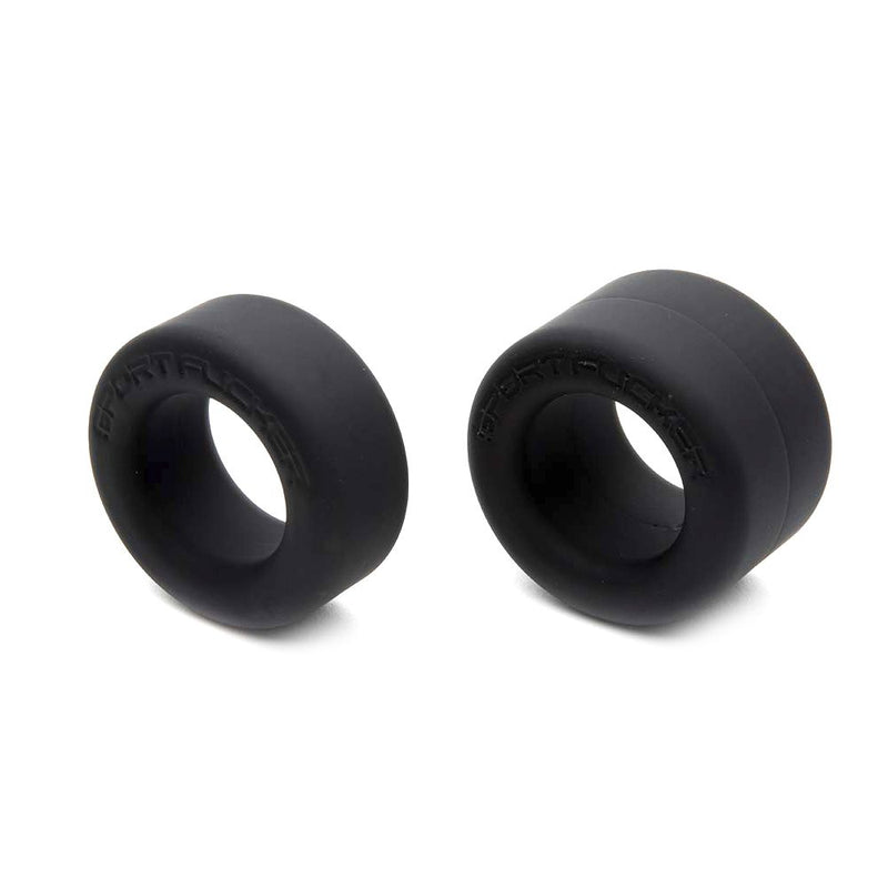 Sport Fucker - Nutt Job - Set Van 2 Rekbare Cockringen of Ball Stretchers - Zwart