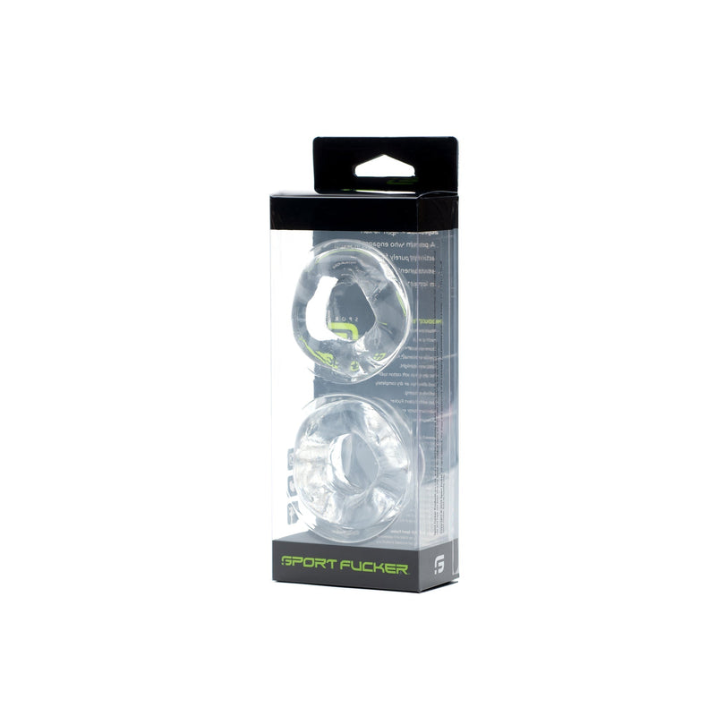 Sport Fucker - Revolution Cockring & Ballstretcher Set- Transparant