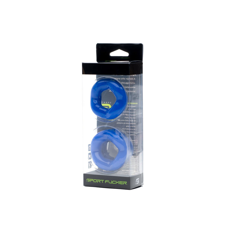 Sport Fucker - Revolution Cockring & Ballstretcher Set - Blauw