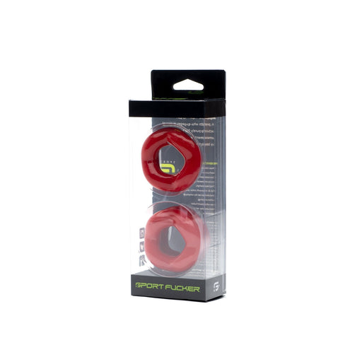 Sport Fucker - Revolution Cockring & Ballstretcher Set - Rood