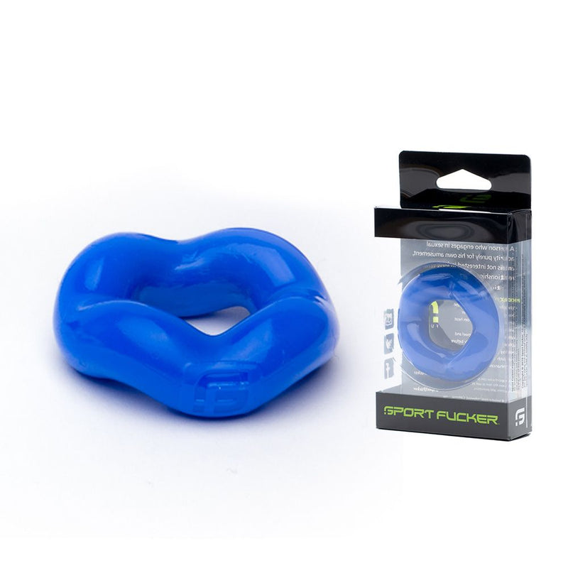 Sport Fucker - Revolution Ring - Rekbare Cockring - Blauw