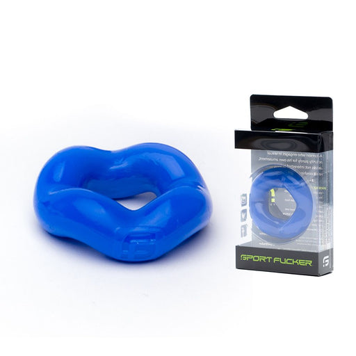 Sport Fucker - Revolution Ring - Rekbare Cockring - Blauw