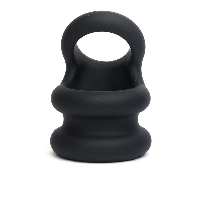 Sport Fucker - Switch Hitter - Rekbare Cockring En Ballstretcher - Zwart