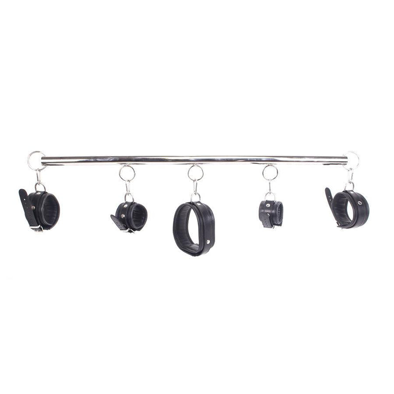 Kiotos - Spreidstang - Spreader Bar - Met Lederen Boeien en Halsband