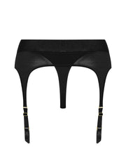 Strap-On-Me - Rebel - Strapon Harnas - Microfiber - Met Jarretels - Zwart