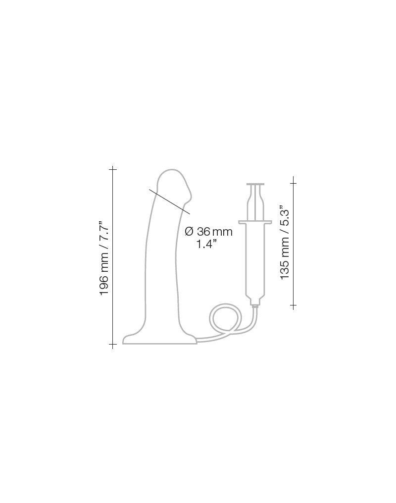 Strap-On-Me - Ejaculerende/Spuitende Dildo - Zwart