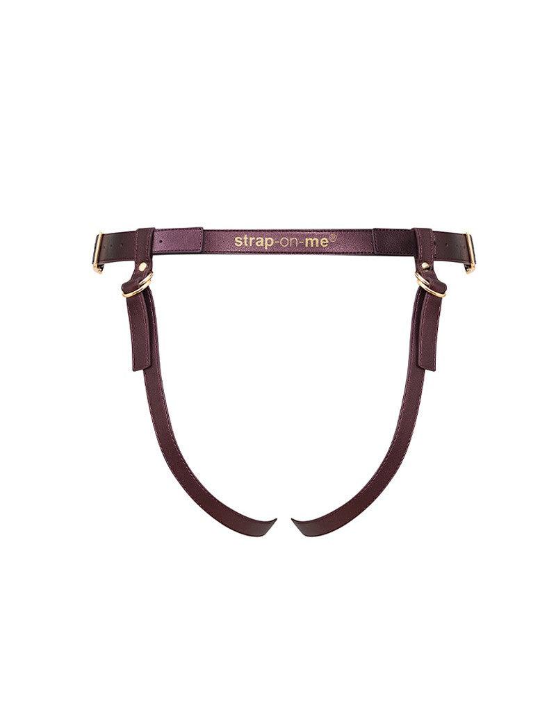 Strap-On-Me - Generous - Strap-on Harnas - PU Leer - Aubergine Paars