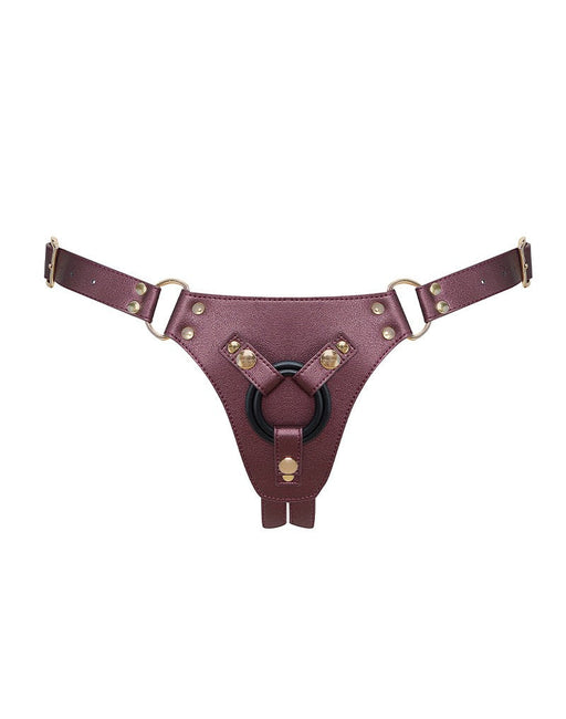 Strap-On-Me - Generous - Strap-on Harnas - PU Leer - Aubergine Paars