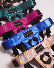 Strap-On-Me - Curious - Strap-on Harnas - PU Leer - Metallic Groen