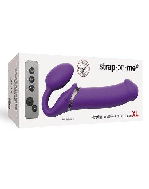 Strap-On-Me - Vibrerende Strapless Strapon - 3 Motoren - Paars