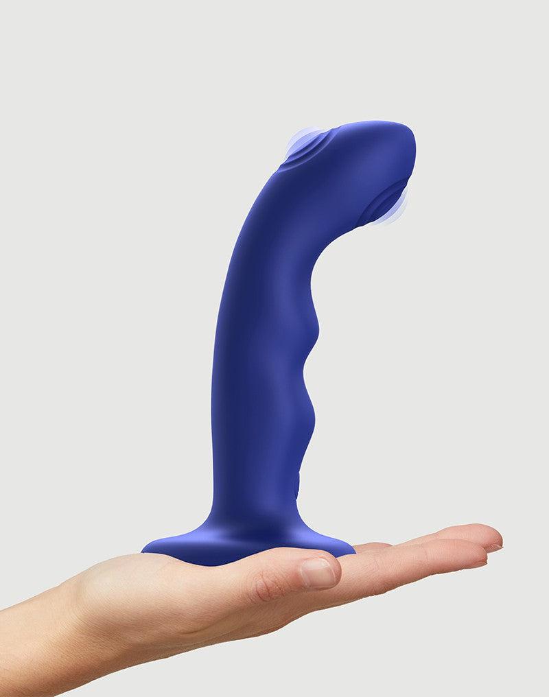 Strap-On-Me - Wave - Tapping Dildo - Met Tapping Functie - Blauw