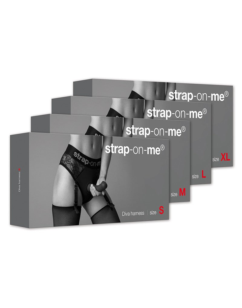Strap-On-Me - Diva - Strap-On Harnas - Zwart