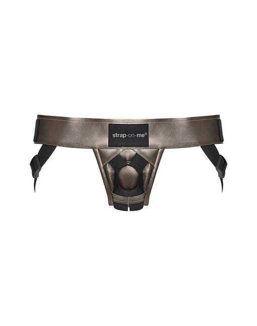 Strap-On-Me - Curious - Strapon Harnas - PVC Leatherette - Bronskleurig