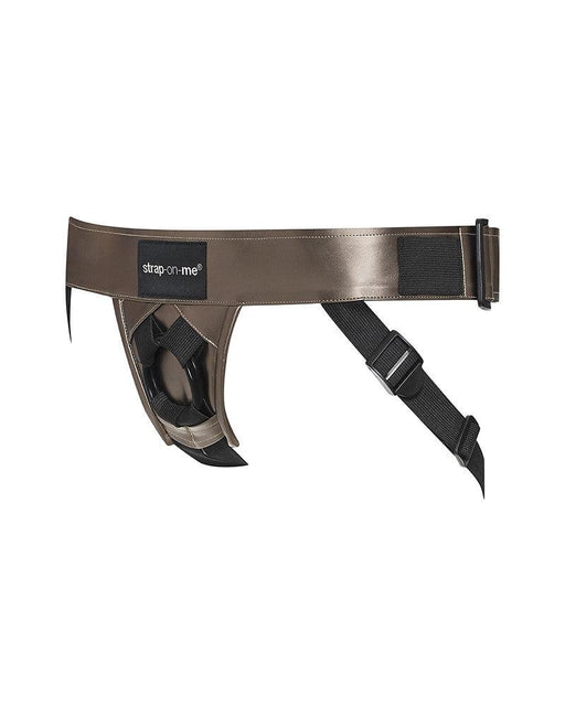 Strap-On-Me - Curious - Strapon Harnas - PVC Leatherette - Bronskleurig