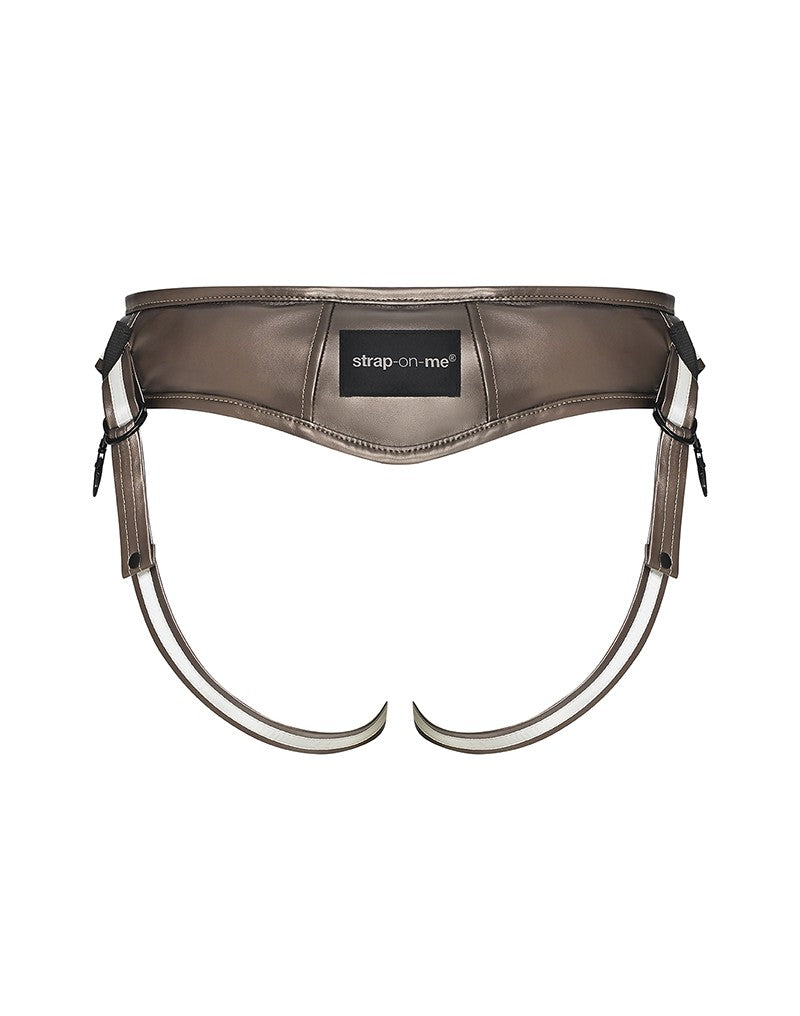 Strap-On-Me - Desirous - Strapon Harnas - PVC Leatherette - Bronskleurig